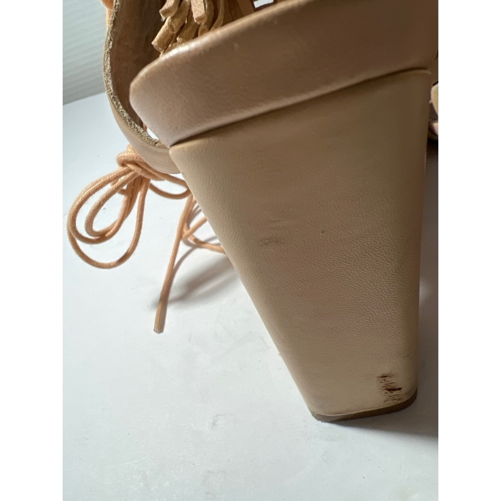 Loeffler Randall Tan Fringe Sandals - Picture 6 of 12